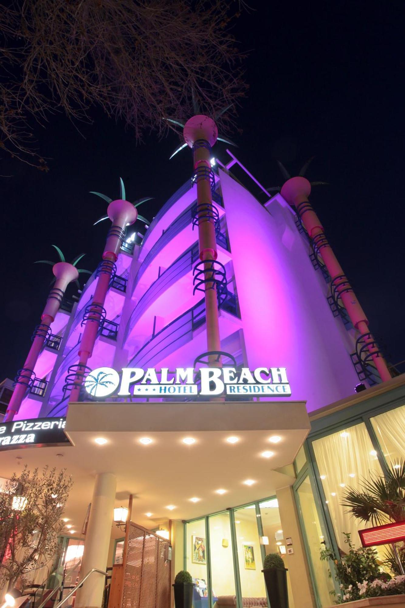 Hotel Palm Beach B&B Sea View Римини Екстериор снимка