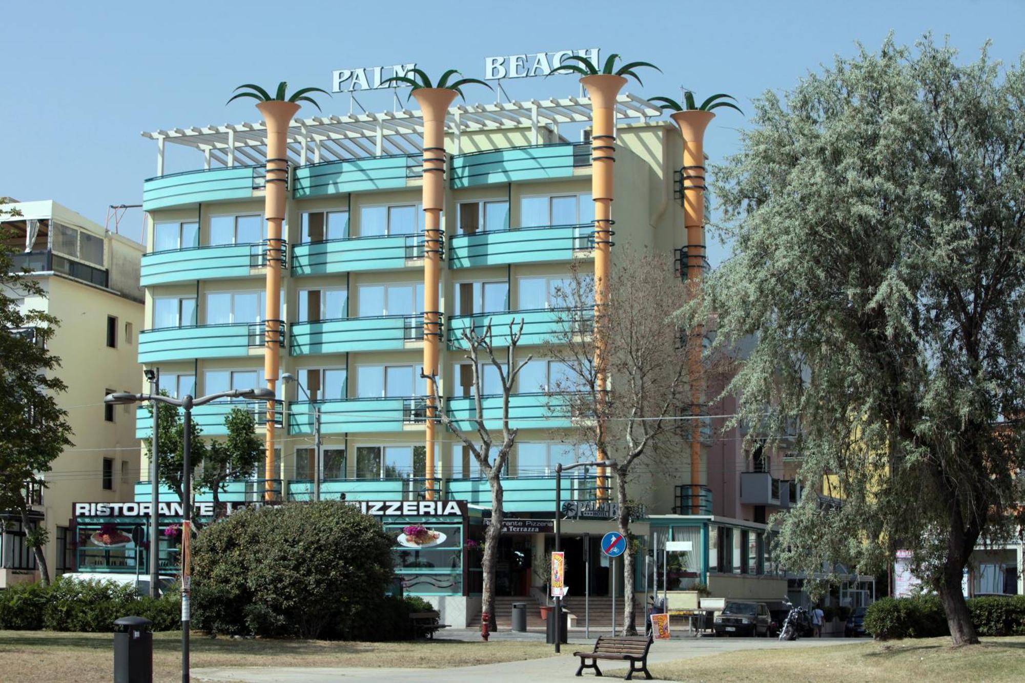 Hotel Palm Beach B&B Sea View Римини Екстериор снимка